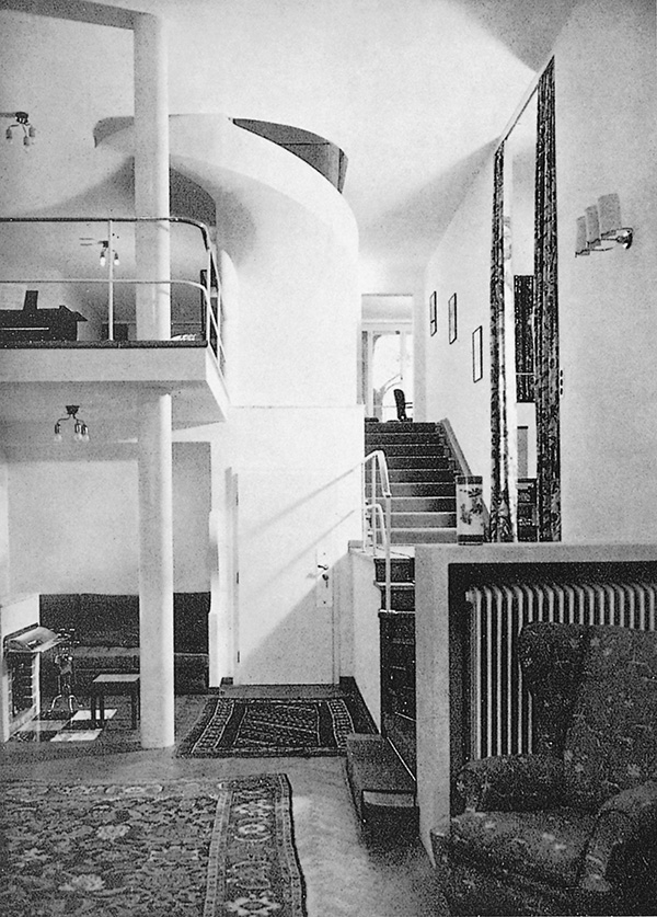 Den centrala hallen, Villa Beer, Wien, 1929-30 / The central hall, Villa Beer, Vienna, 1929-30
